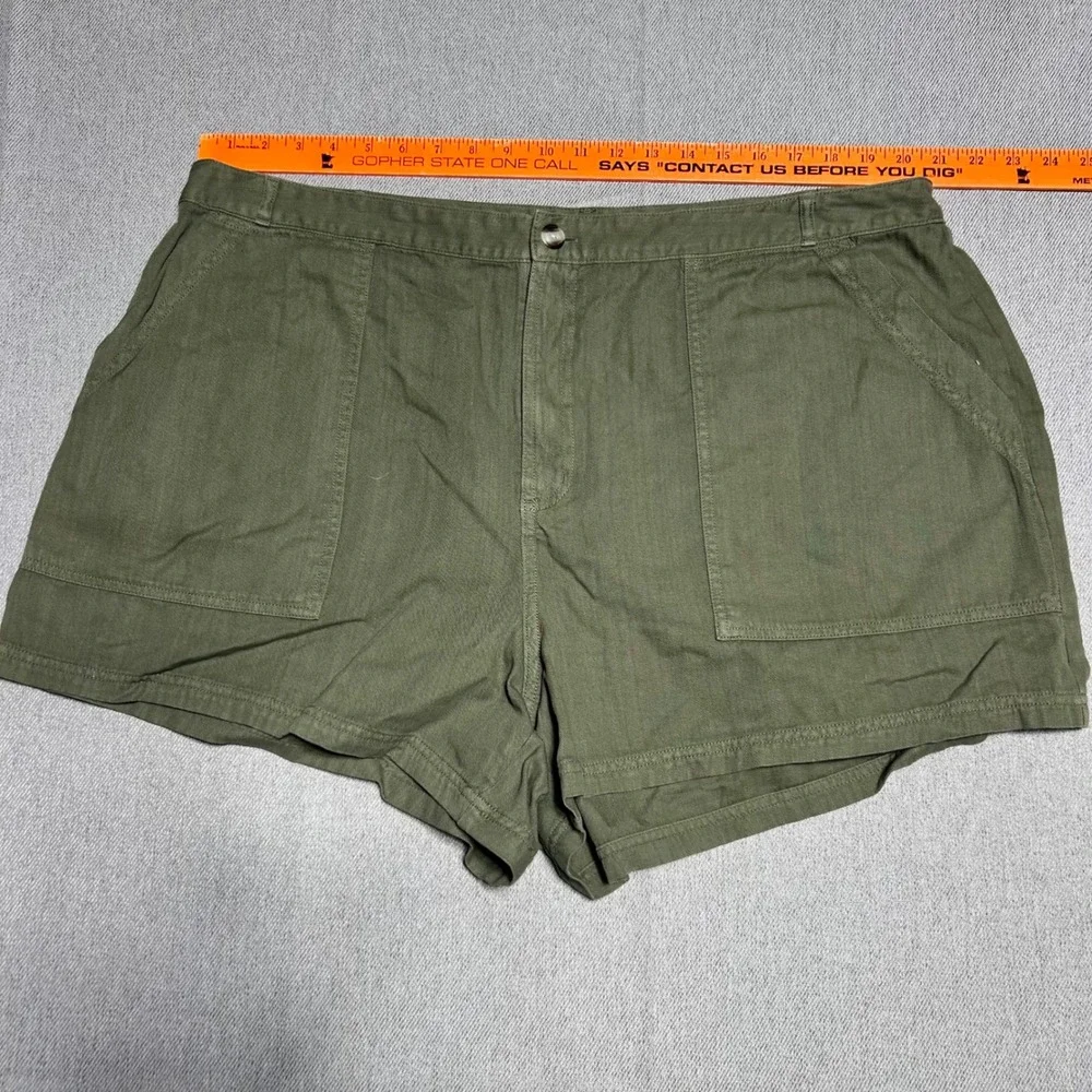 Universal Thread‎ Womens Utility Patch Pocket Shorts 20 Green Good High Rise